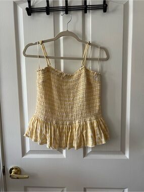 Free People Gingham Tank Top